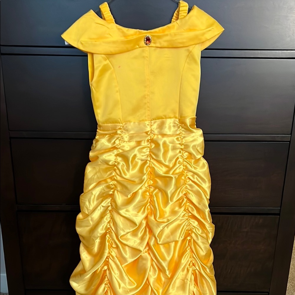 Yellow Off-Shoulder Ruched Cocktail Gown